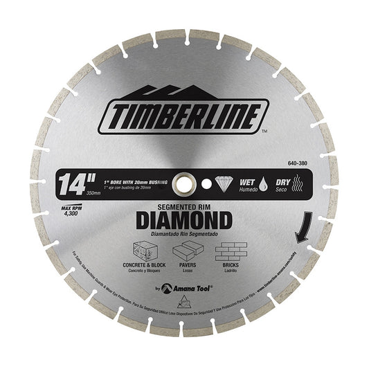 Amana Tool - 640-380 - SEGMENTED DIAMOND BLADE 14"