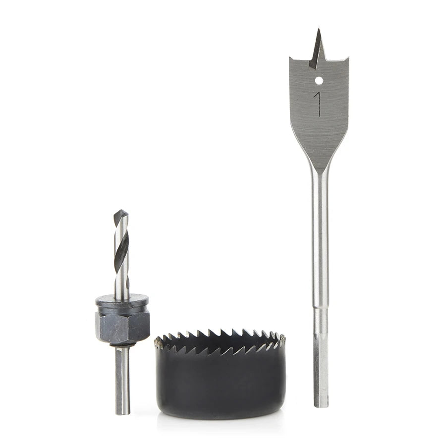 Amana Tool - 650-200 - 3 PC LOCKSET KIT WITH 1" BIT