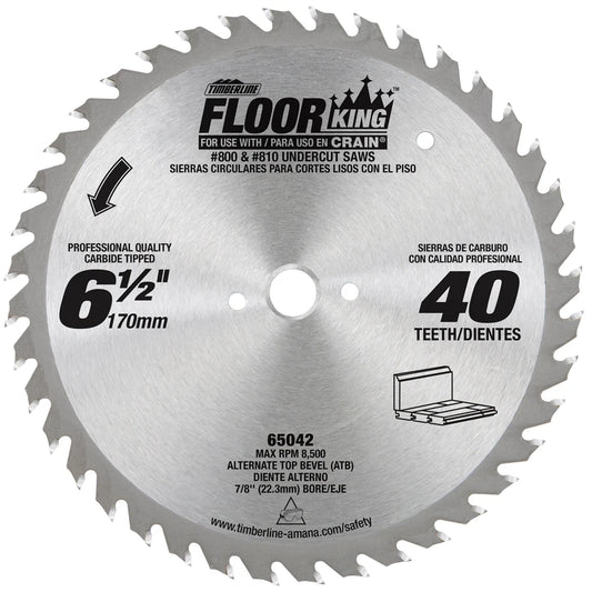 Amana Tool - 65042 - 6-1/2"x40Tx5/8"BORE(CRAIN 804)