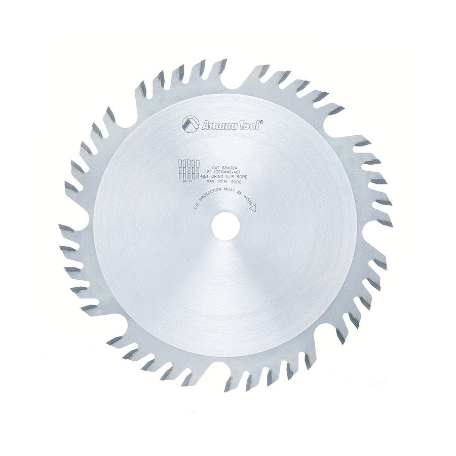 Amana Tool - 684004 - 8"/40T COMBINATION GRIND