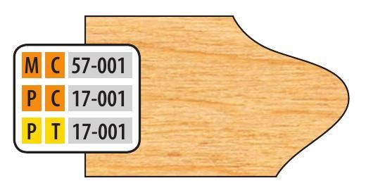 FREEBORN - PT-17-001 - T-ALLOY DOOR EDGE DETAIL Shaper Cutter