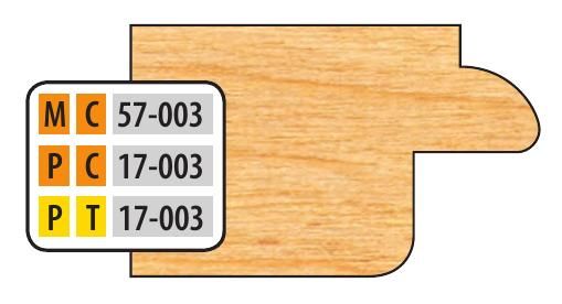 FREEBORN - PT-17-003 - T-ALLOY DOOR EDGE DETAIL Shaper Cutter