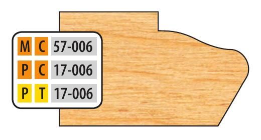 FREEBORN - PT-17-006 - T-ALLOY DOOR EDGE DETAIL Shaper Cutter