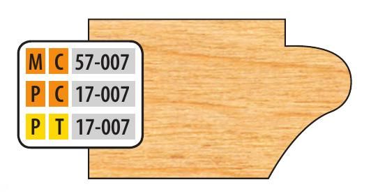 FREEBORN - PT-17-007 - T-ALLOY DOOR EDGE DETAIL Shaper Cutter