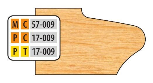 FREEBORN - PT-17-009 - T-ALLOY DOOR EDGE DETAIL Shaper Cutter