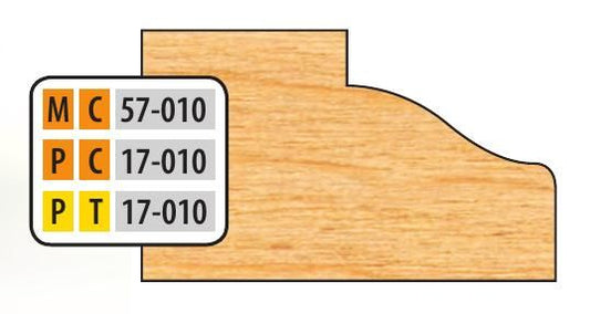 FREEBORN - PT-17-010 - T-ALLOY DOOR EDGE DETAIL Shaper Cutter