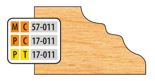FREEBORN - PT-17-011 - T-ALLOY DOOR EDGE DETAIL Shaper Cutter