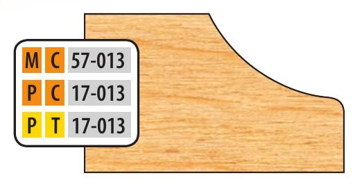 FREEBORN - PT-17-013 - T-ALLOY DOOR EDGE DETAIL Shaper Cutter