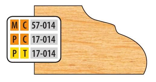 FREEBORN - PT-17-014 - T-ALLOY DOOR EDGE DETAIL Shaper Cutter