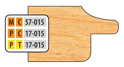 FREEBORN - MC-57-015 - CARBIDE DOOR EDGE DETAIL Shaper Cutter