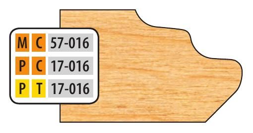 FREEBORN - MC-57-016 - CARBIDE DOOR EDGE DETAIL Shaper Cutter