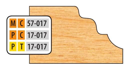 FREEBORN - PT-17-017 - T-ALLOY DOOR EDGE DETAIL Shaper Cutter