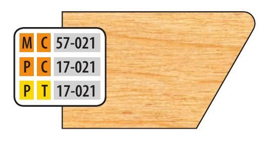 FREEBORN - MC-57-021 - CARBIDE DOOR EDGE DETAIL Shaper Cutter