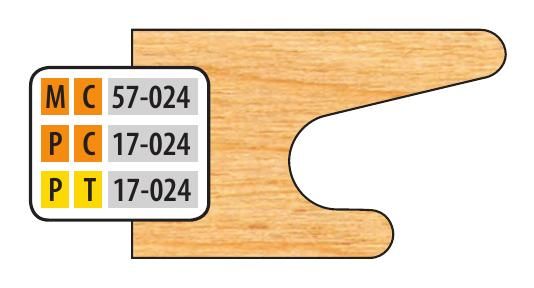 FREEBORN - MC-57-024 - CARBIDE DOOR EDGE DETAIL Shaper Cutter