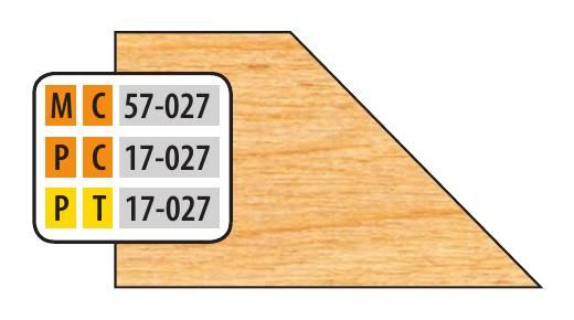 FREEBORN - MC-57-027 - CARBIDE DOOR EDGE DETAIL BEVEL CUTTER Shaper Cutter