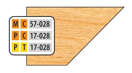 FREEBORN - PT-17-028 - T-ALLOY DOOR EDGE DETAIL BEVEL CUTTER Shaper Cutter