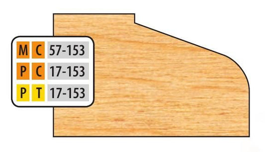 FREEBORN - PT-17-153 - T-ALLOY DOOR EDGE DETAIL Shaper Cutter