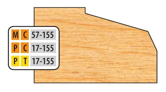 FREEBORN - PC-17-155 - CARBIDE DOOR EDGE DETAIL Shaper Cutter