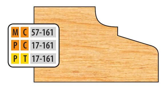 FREEBORN - PT-17-161 - T-ALLOY DOOR EDGE DETAIL Shaper Cutter