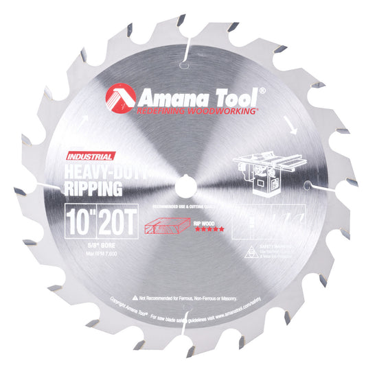 Amana Tool - 710200 - 10"/20T RIPPING STRAIGHT GRIND