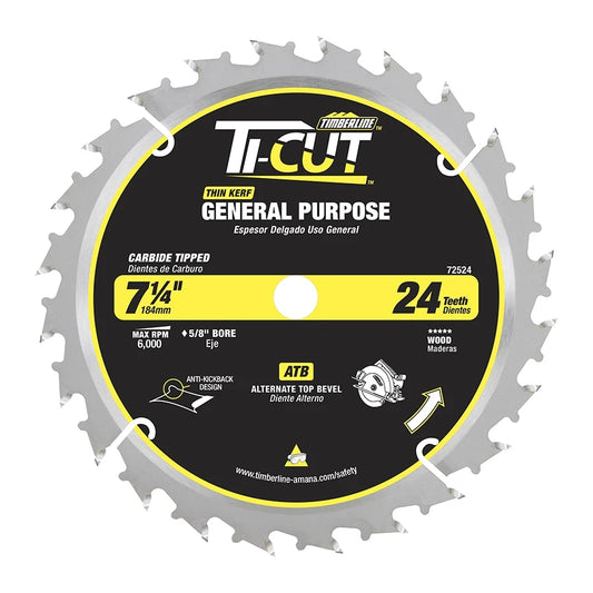 Amana Tool - 72524 - TI-CUT SAW 7-1/4"/24T ATB