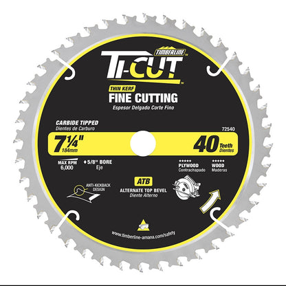 Amana Tool - 72540 - TI-CUT SAW 7-1/4"/40T ATB