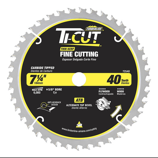 Amana Tool - 72540 - TI-CUT SAW 7-1/4"/40T ATB