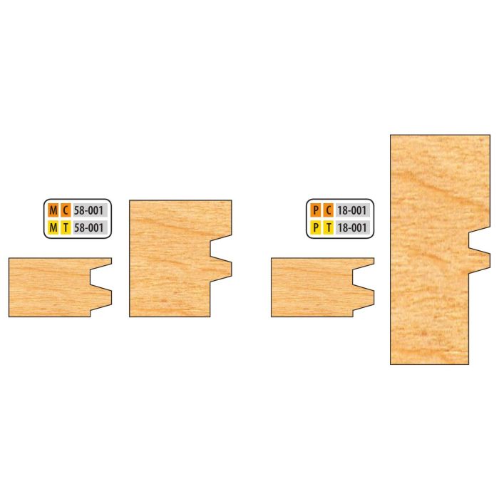 FREEBORN - PC-18-001 - CARBIDE REVERSIBLE GLUE JOINT Shaper Cutter