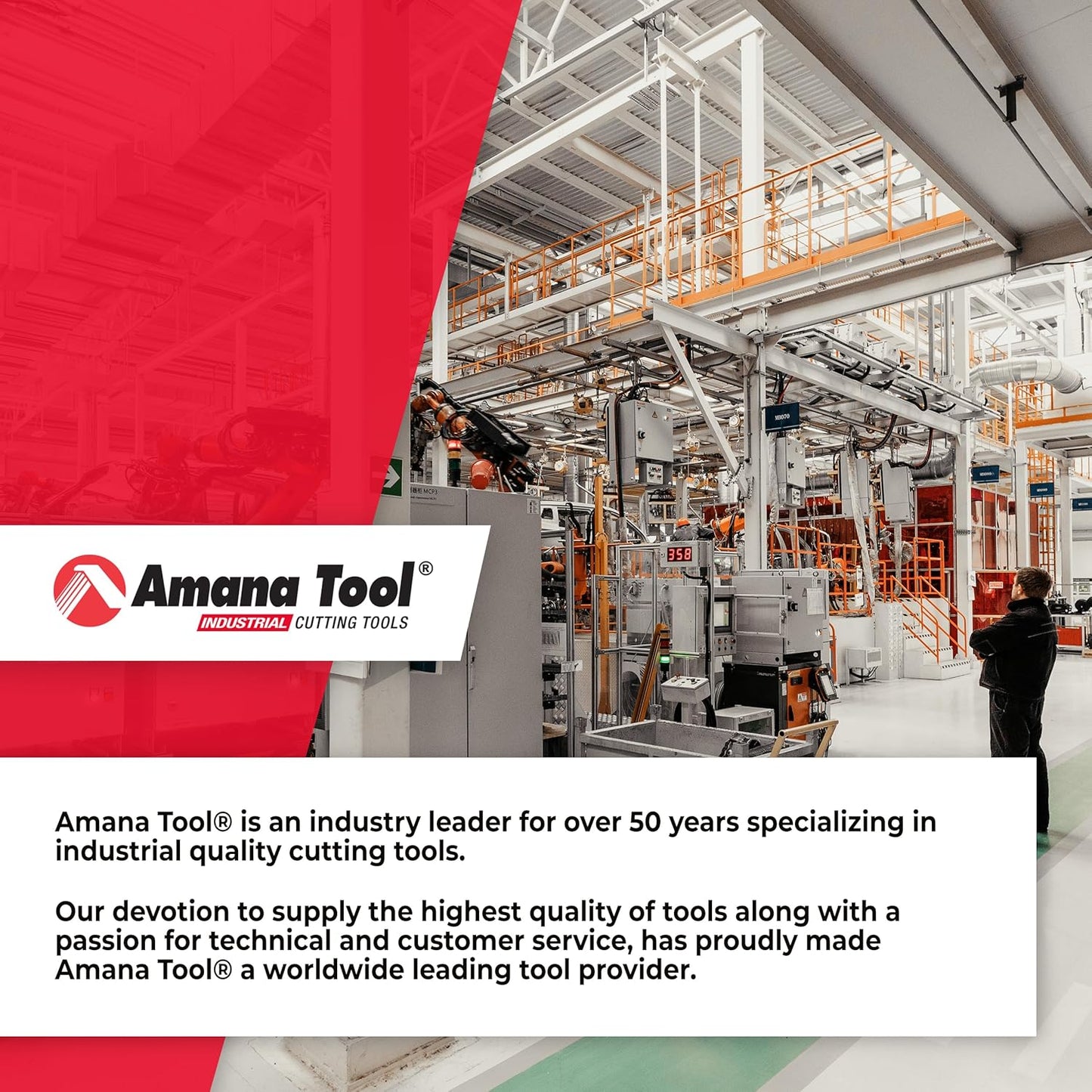 Amana Tool - 201005 Carbide Tipped Brad Pt. Boring Bit R/H 5mm Dia x 57mm Long x 10mm Sh