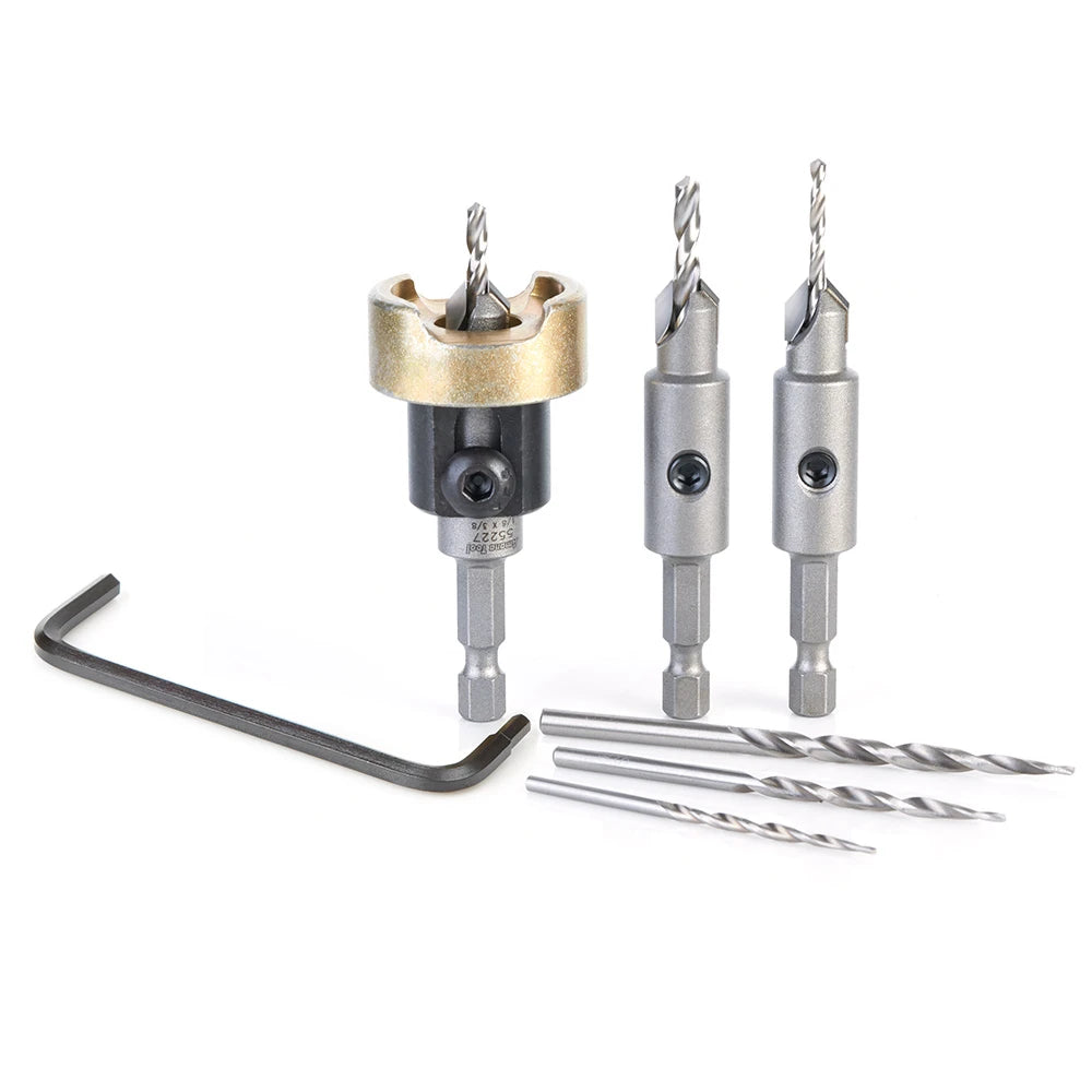 Amana Tool - AMS-628 - 6PC COUNTERSINK SET HEX SK
