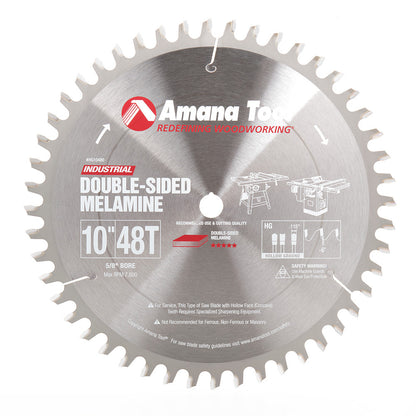 Amana Tool - HG10480 - 10"/48T HOLLOW GROUND BLADE