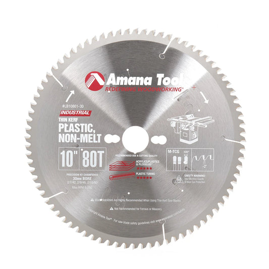 Amana Tool - LB10801-30 - 10"/80T NON MELT M-TCG 30MBORE