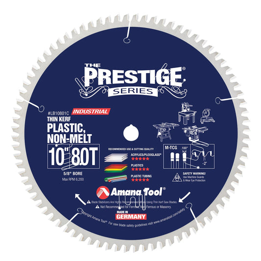 Amana Tool - LB10801C - 10"/80T PLASTIC NON MELT M-TCG