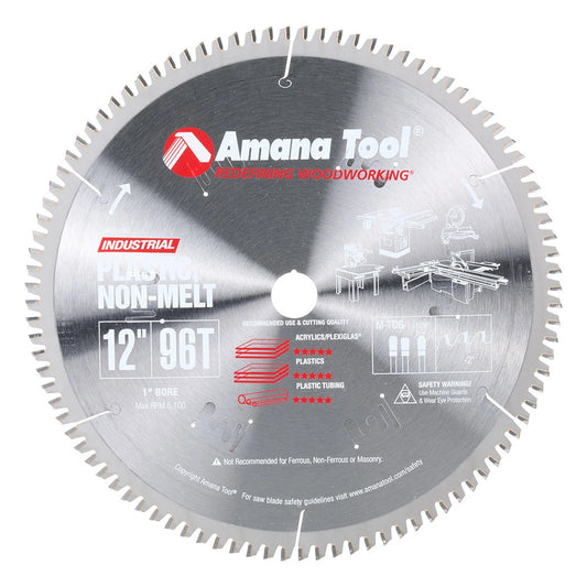 Amana Tool - LB12961 - 12"/96T PLASTIC NON MELT M-TCG