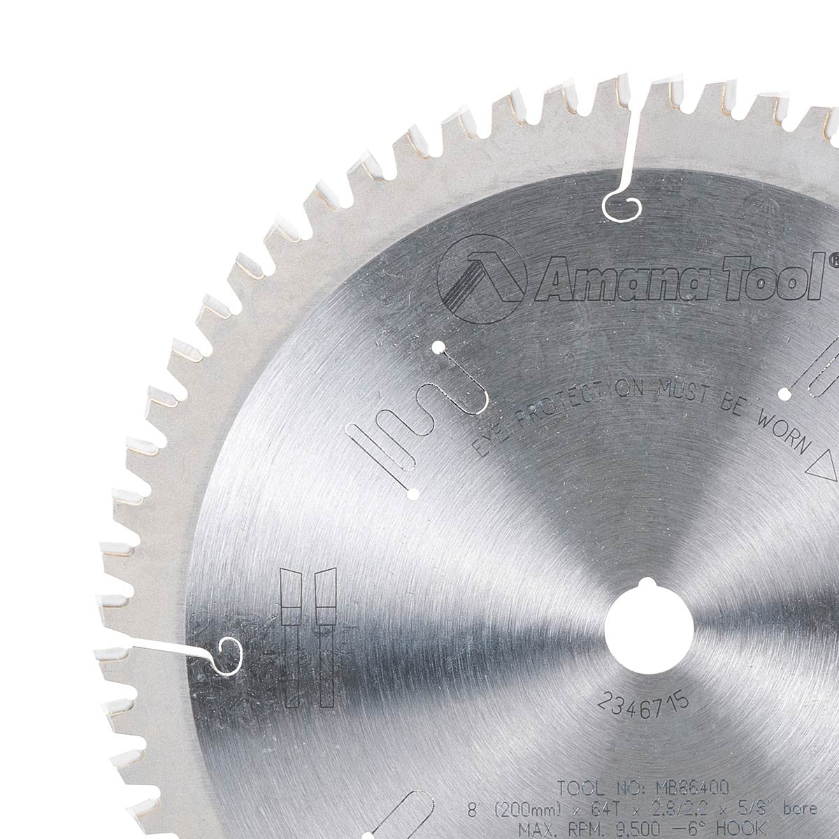 Amana Tool - MB86400 - 8"/64T MELAMINE SAW H-ATB GRND