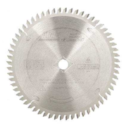 Amana Tool - MD7-602 - PLASTIC 7-1/4"x60T MTCG 5/8"BO