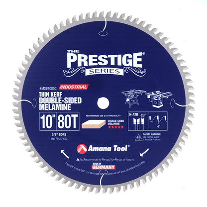 Amana Tool - MSB1080C - 10"/80T MELAMINE BLADE H-ATB