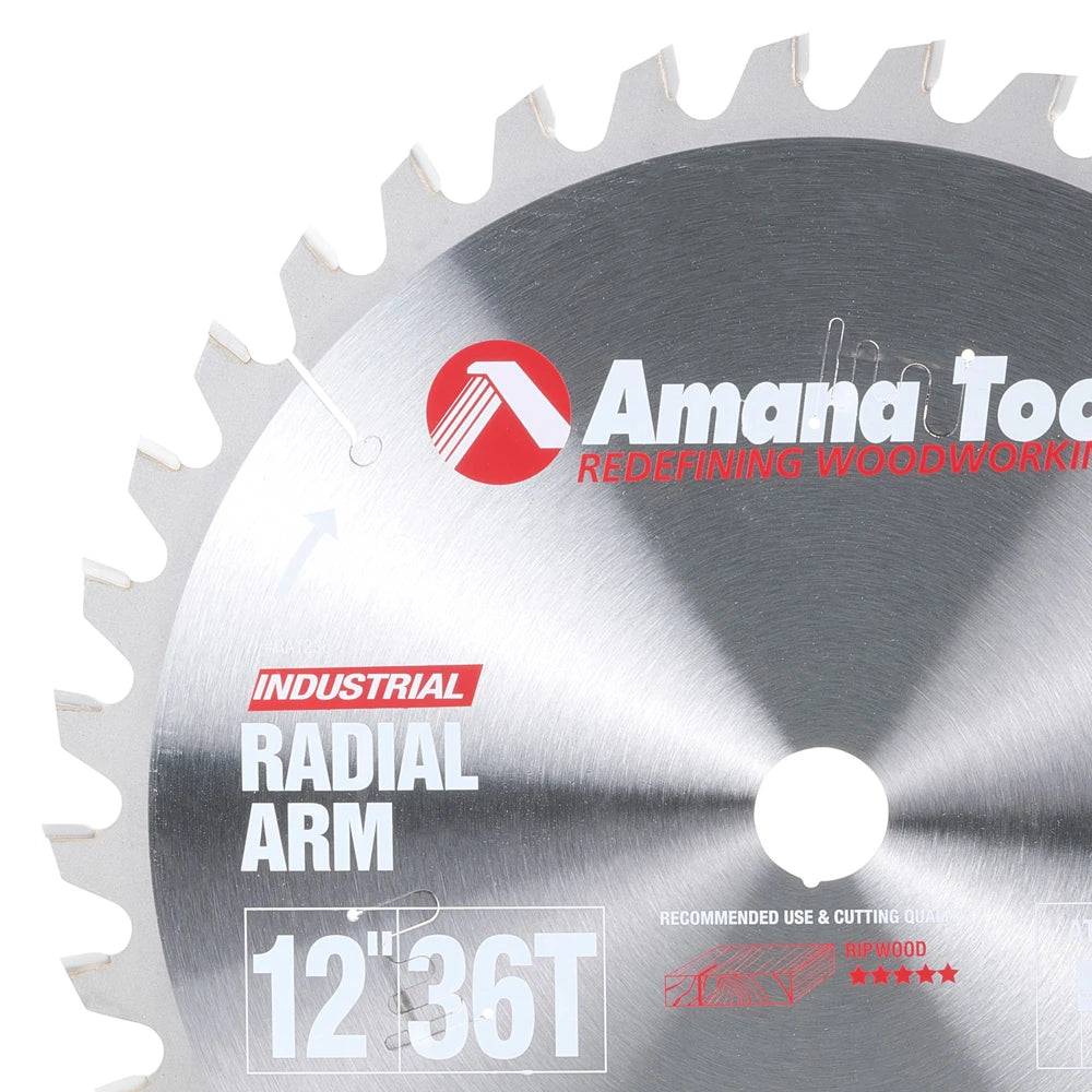 Amana Tool - RA1236 - 12"/36T RADIAL ARM ATB GRIND