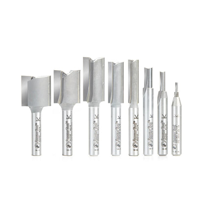 Amana Tool - AMS-103 - 8PCS STRAIGHT PLUNGE 1/4 SHANK