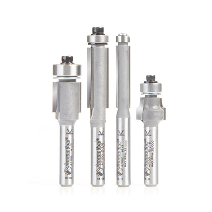 Amana Tool - AMS-105 - 4PC FLUSH TRIM PACK 1/4 SHANK