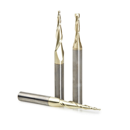 Amana Tool - AMS-110 - 3PC 3D, CARVING CNC ZrN SET