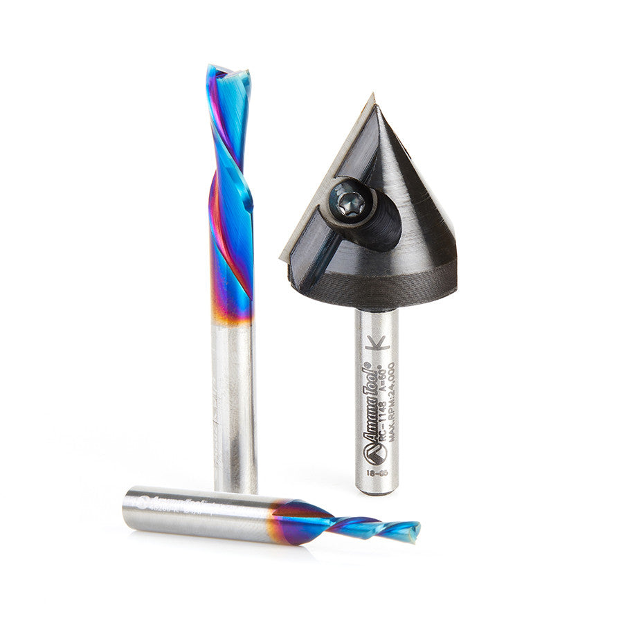 Amana Tool - AMS-119-T - MATT'S 3PC CNC STARTER PACK