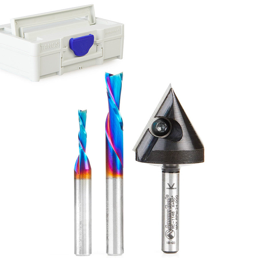 Amana Tool - AMS-119-T - MATT'S 3PC CNC STARTER PACK