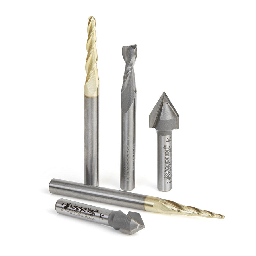 Amana Tool - AMS-127 - 5PC SC STARTER ENGRAVING SET