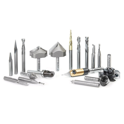 Amana Tool - AMS-132 - 18PC ADVANCE CNC SIGNMAKNG SET