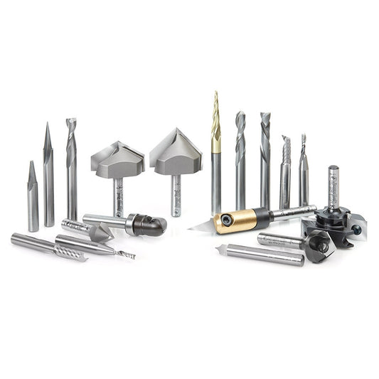 Amana Tool - AMS-132 - 18PC ADVANCE CNC SIGNMAKNG SET