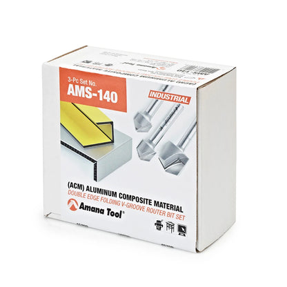 Amana Tool - AMS-140 - 3PCS ACM V 90 108 135 DEG. SET