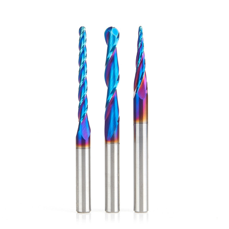 Amana Tool - AMS-142-K - 3PC 3D SC CARVING BALLNOSE SPK