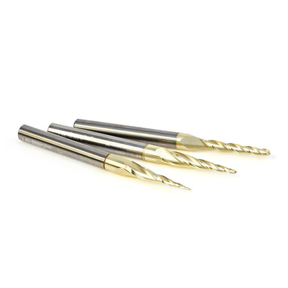 Amana Tool - AMS-144 - 3PC 3D SC CARVING BALLNOSE ZrN