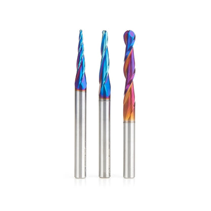 Amana Tool - AMS-146-K - 3PC 3D SC CARVING BALLNOSE SPK
